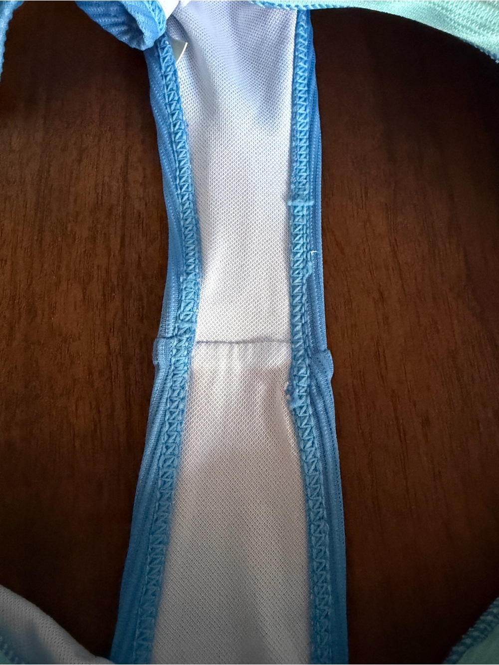 Blue Two-Tone Ribbed Bikini Set - Picture 7 of 10